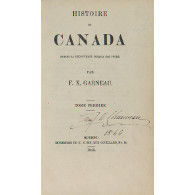 Histoire du Canada depuis sa découverte jusqu'à nos jours, 1re édition