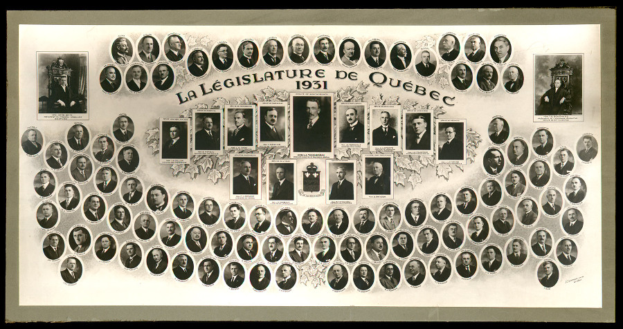 Mosaïque des parlementaires de 1931. 