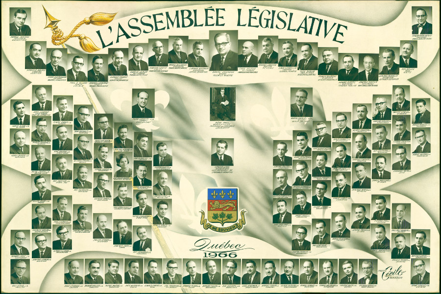 Mosaïque des parlementaires de 1966. 