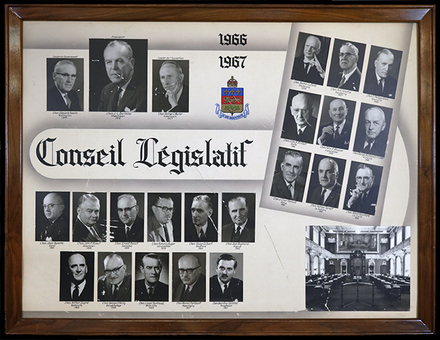 Mosaïque des conseillers législatifs de 1966-1967. 