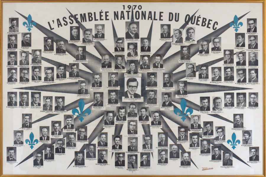 Mosaïque des parlementaires de 1970. 