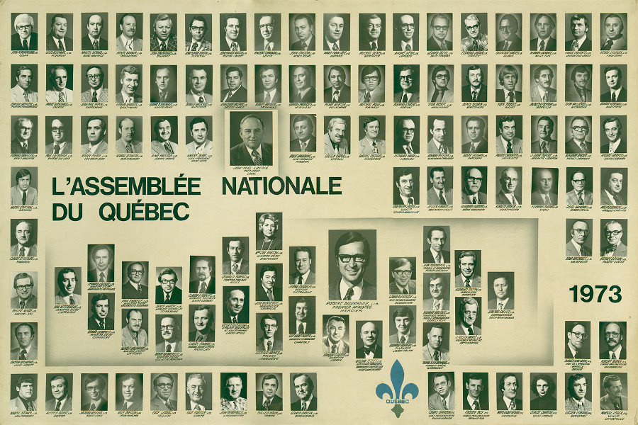 Mosaïque des parlementaires de 1973. 