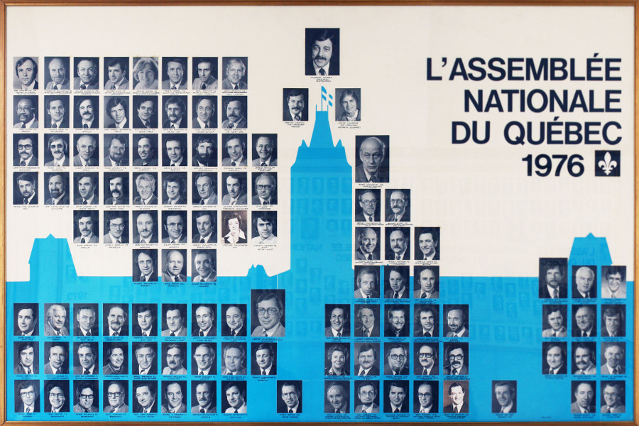 Mosaïque des parlementaires de 1976. 