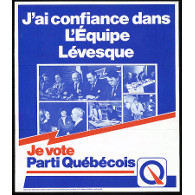 Dépliant du Parti québécois, campagne électorale de 1981