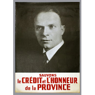Affiche promotionnelle d'Adélard Godbout, 1939