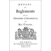 Regles et reglements de la Chambre d'assemblée du Bas Canada
