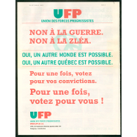 Cahier publicitaire, campagne électorale 2003