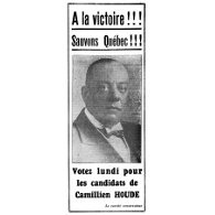Publicité du Parti conservateur, campagne électorale 1931