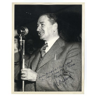 Maurice Duplessis lors de la campagne électorale de 1944