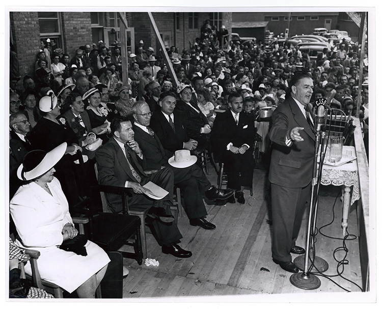 Activités de l'Union nationale lors de la campagne électorale de 1952