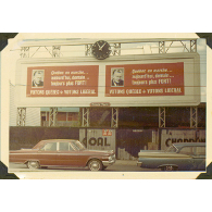 Photographie d'une publicité électorale du Parti libéral du Québec en 1966