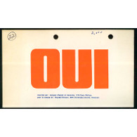 Autocollant du Parti québécois - Publicité électorale 1970