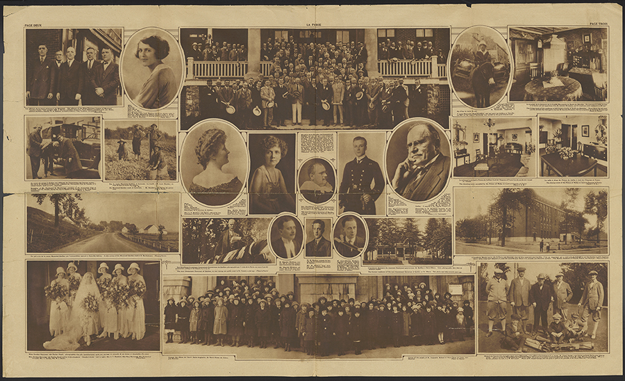 Journal « La Patrie » illustrant la famille Brodeur, 3 novembre 1923.