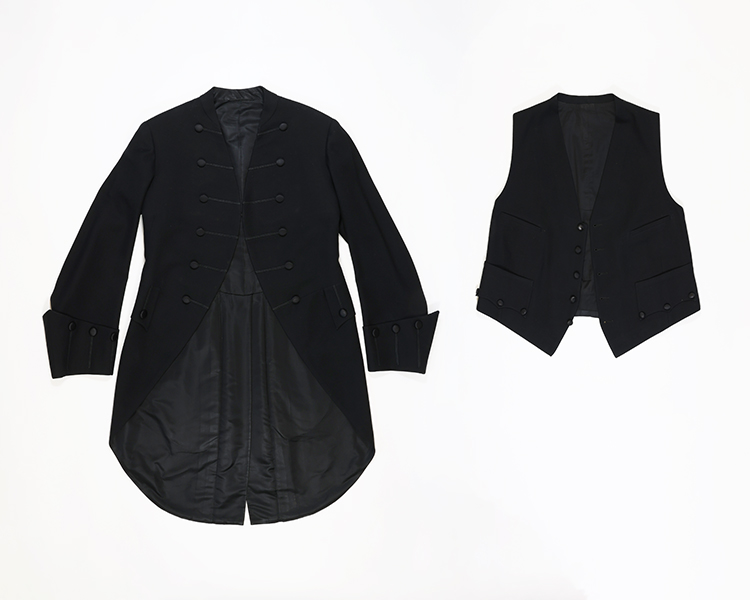 Jaquette (redingote) et gilet d'orateur de Paul Sauvé, entre 1936 et 1940.