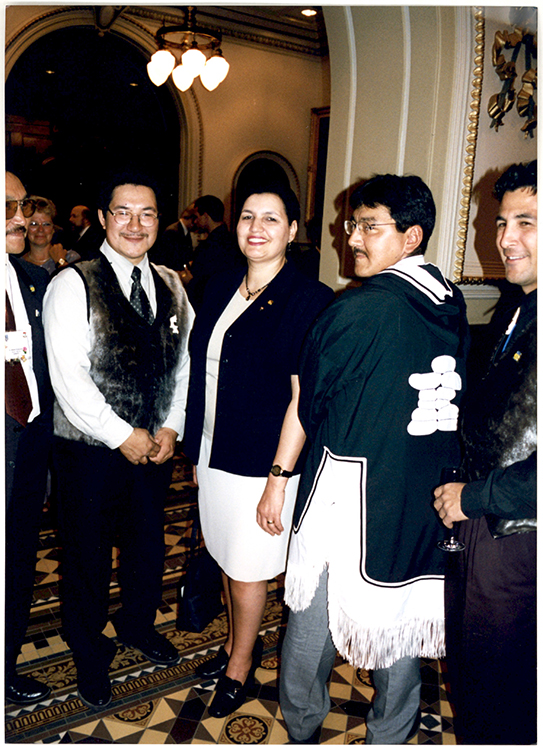 Dîner en l'honneur des représentants autochtones au Parlementaire, 1997.
