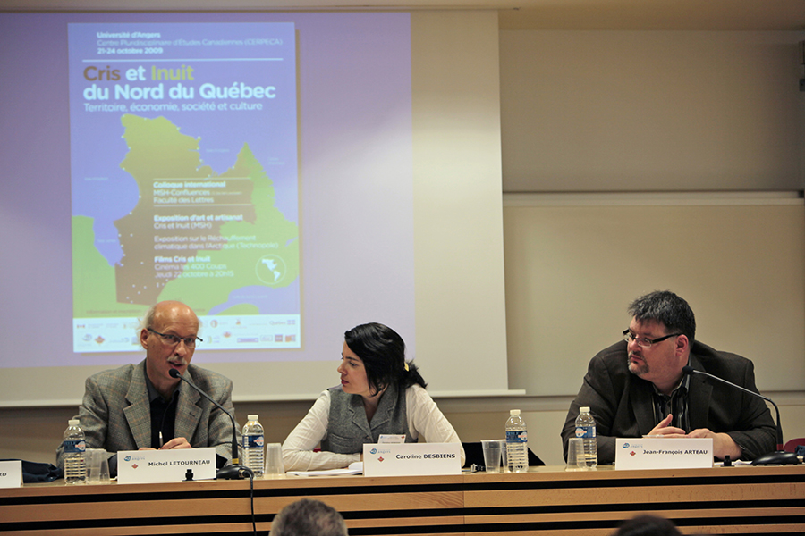 Colloque Cris et Inuit du Nord du Québec à l'Université d'Angers, 2009.